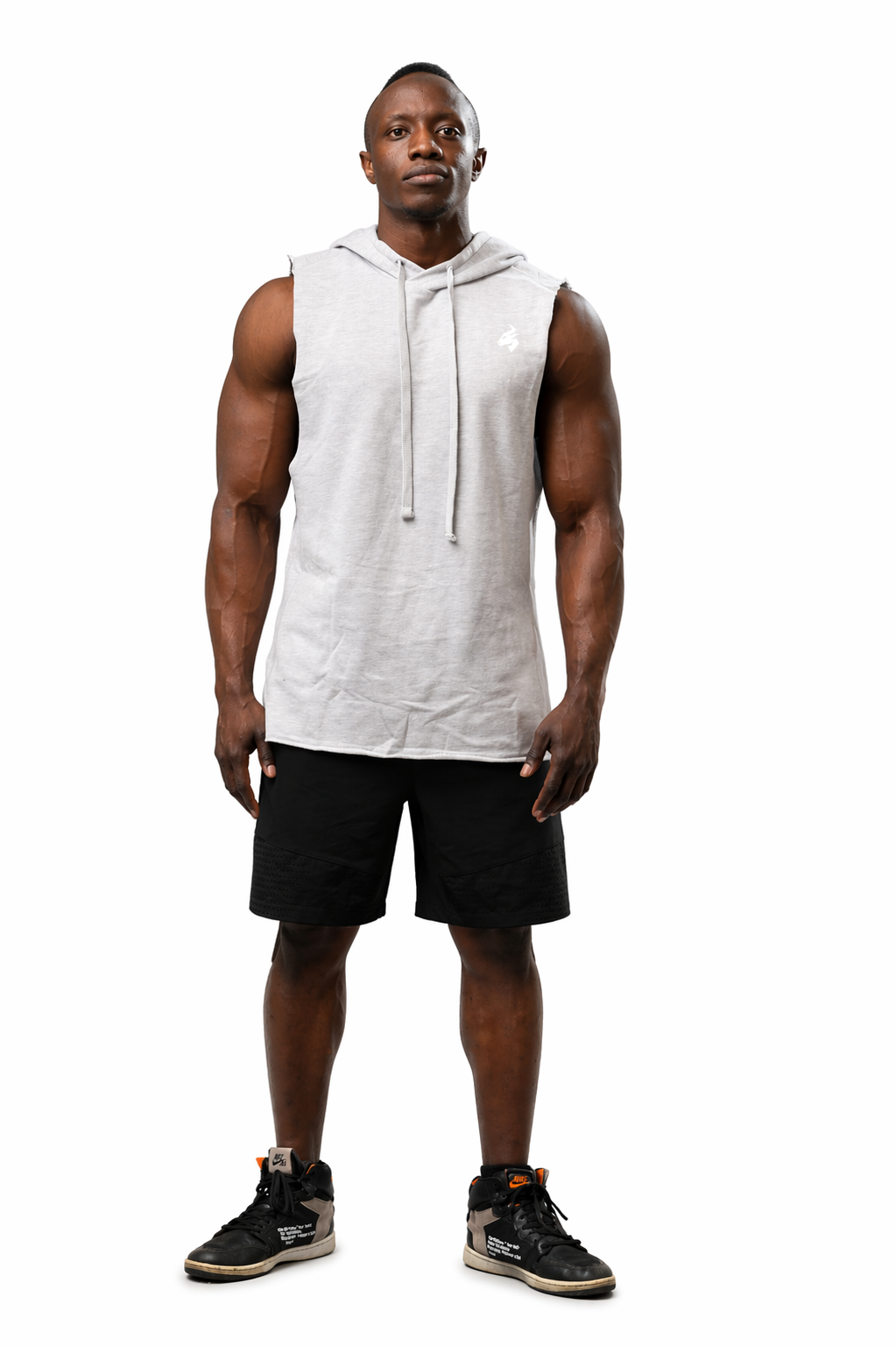 Grey Titan Sleeveless Hoodie