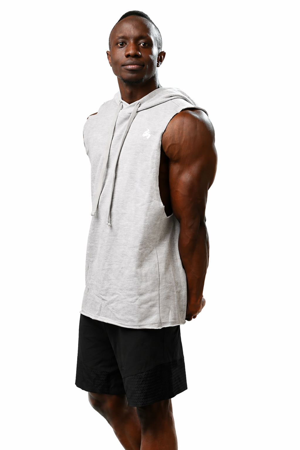 Grey Titan Sleeveless Hoodie