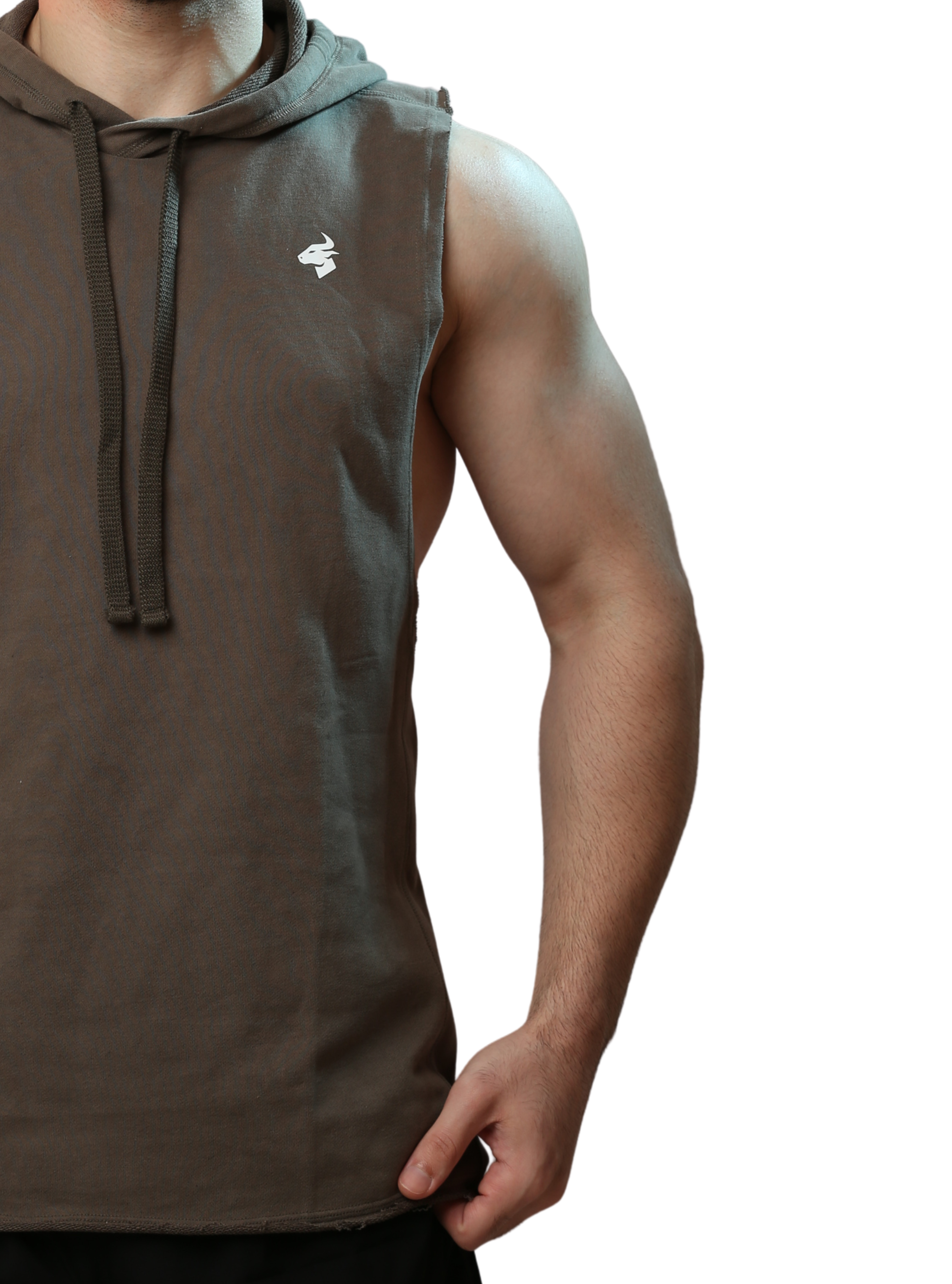 Navy Titan Sleeveless Hoodie