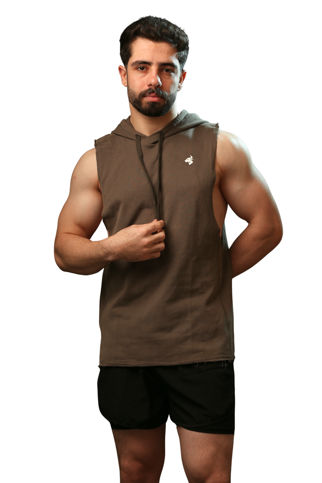 Navy Titan Sleeveless Hoodie