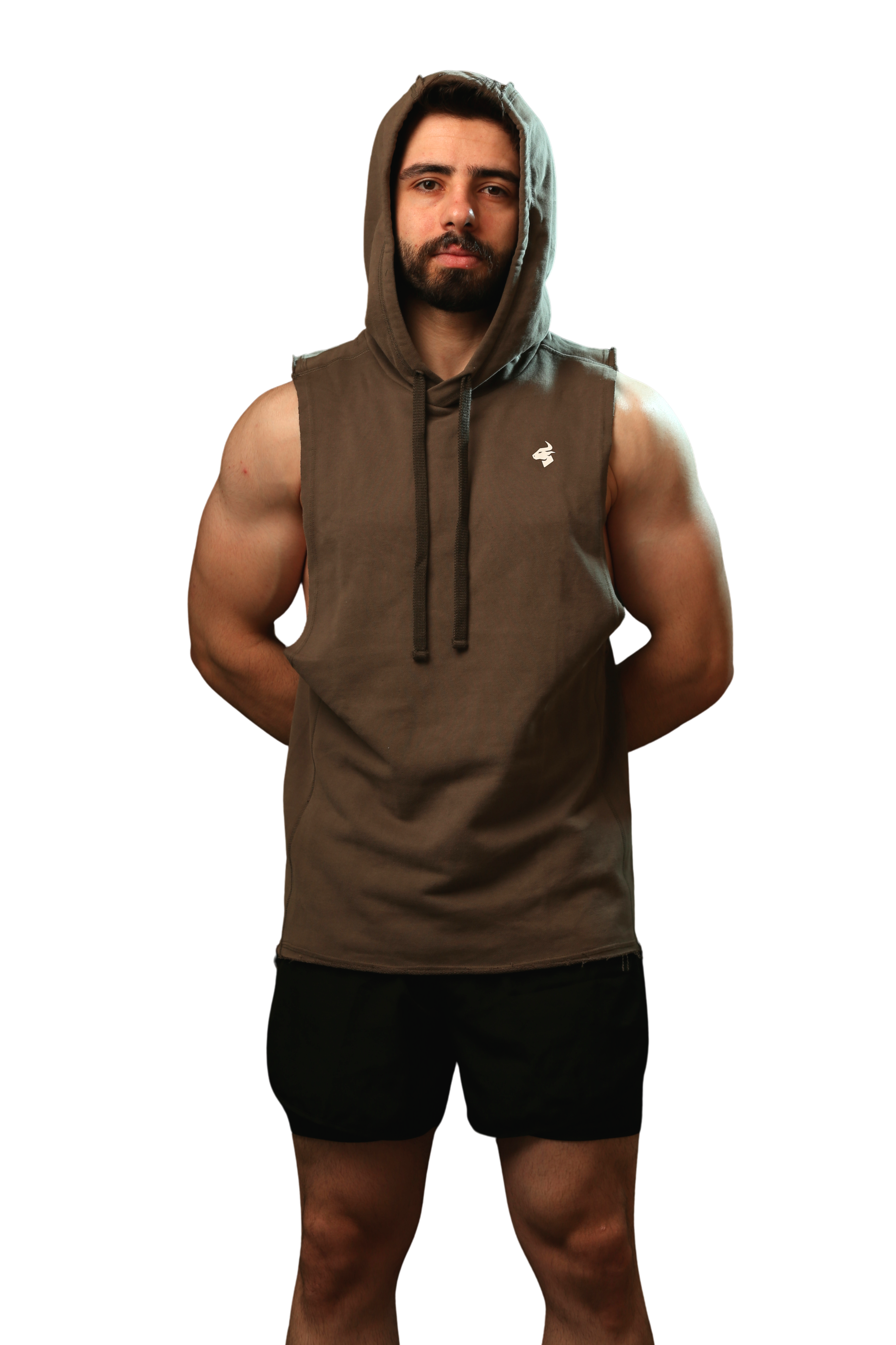 Navy Titan Sleeveless Hoodie