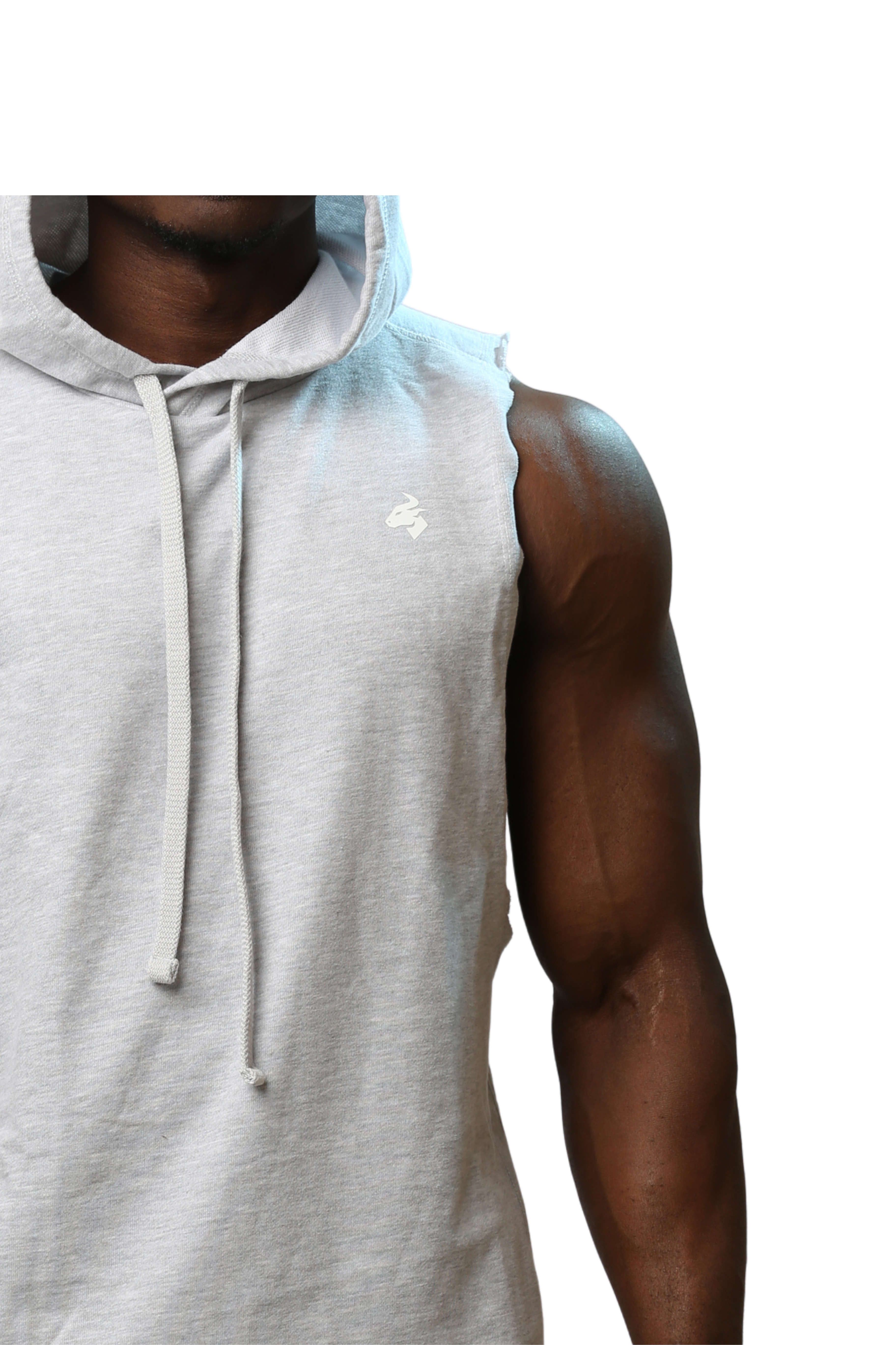 Grey Titan Sleeveless Hoodie